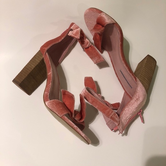 Jeffrey Campbell Velvet Heeled Sandals - Picture 2 of 5